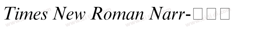 Times New Roman Narr字体转换